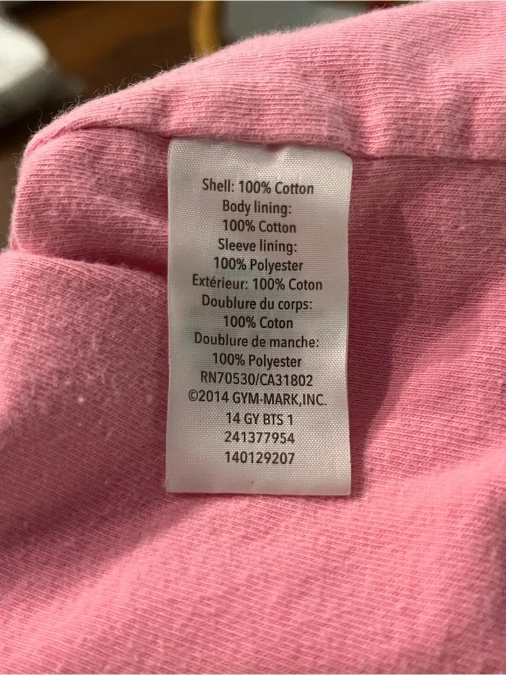 Gymboree Pink Hooded Jacket with White Diamond Accents